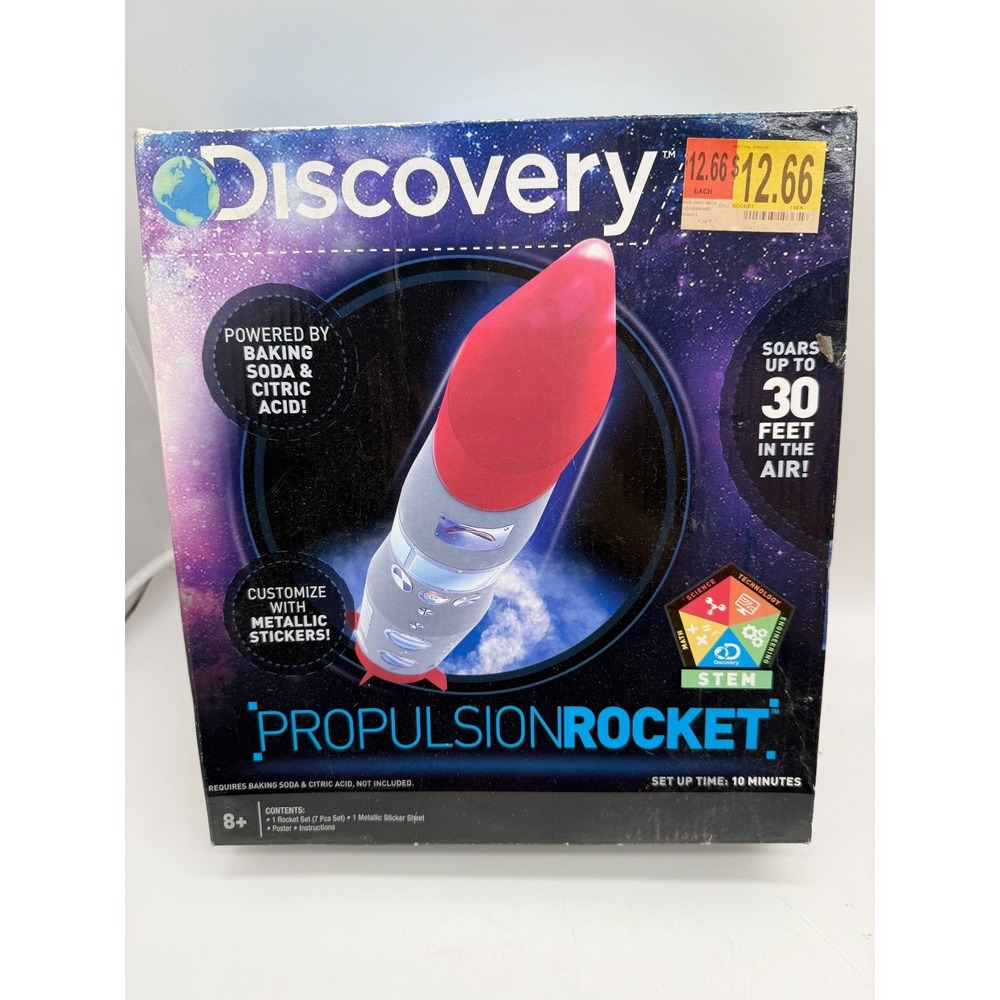 Discovery Propulsion Rocket STEM Kit Baking Soda Citric Acid Space Toy NEW